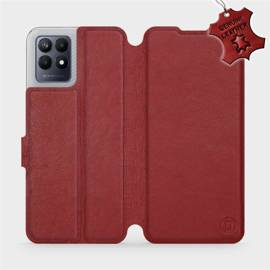 Phone Case Realme Narzo 50 - Design Dark Red Leather