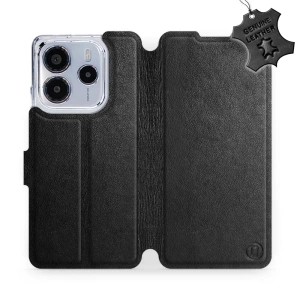 Phone Case Xiaomi Redmi Note 14 4G - Design Black Leather