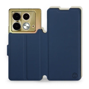 Phone Case Infinix Note 40 - Design Navy with Platinum