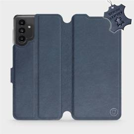 Phone Case Samsung Galaxy A13 5G - Design Blue Leather