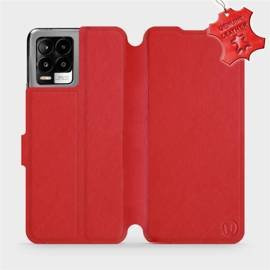 Phone Case Realme 8 Pro - Design Red Leather