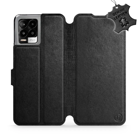 Phone Case Realme 8 - Design Black Leather