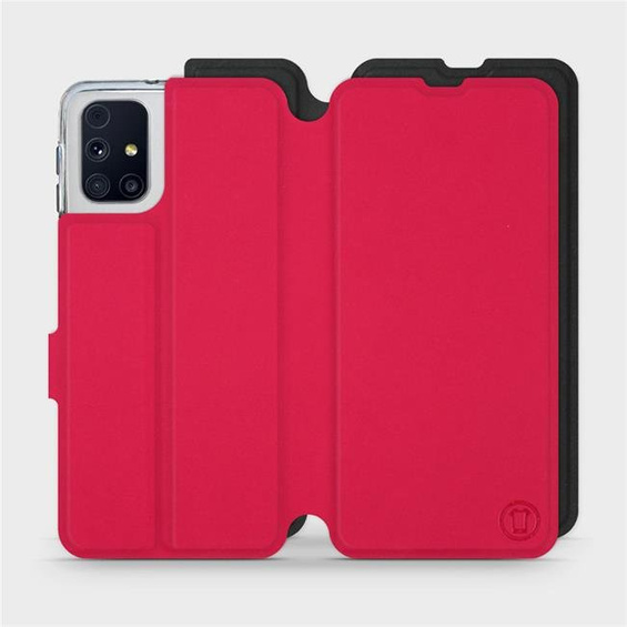 Phone Case Samsung Galaxy M31s - Design Red with Black