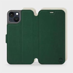 Hülle für Apple iPhone 13 - Farbe Grün mit Platin