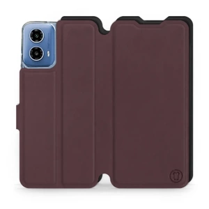 Phone Case Motorola Moto G34 5G - Design Burgundy with Black