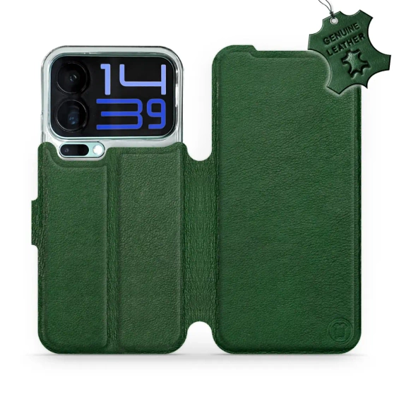 Phone Case Xiaomi 17 Pro Max - Design Green Leather