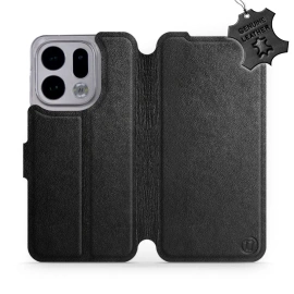 Phone Case OPPO Find X9 - Design Black Leather