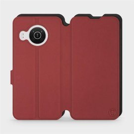 Phone Case Nokia X10 - Design Dark Red with Black