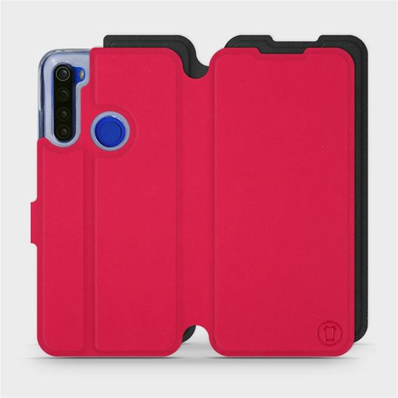 Etui Soft Touch do Xiaomi Redmi Note 8T - wzór Żywa czerwień z czernią