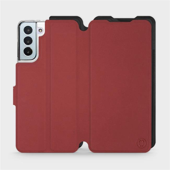 Phone Case Samsung Galaxy S21 Plus - Design Dark Red with Black