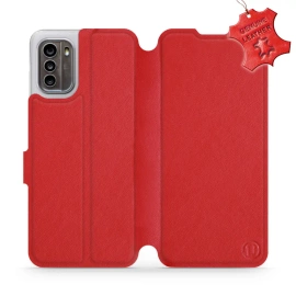 Phone Case Nokia G60 5G - Design Red Leather