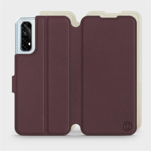 Phone Case Realme 7 - Design Burgundy with Platinum