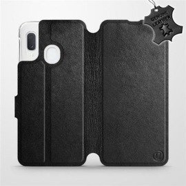 Hülle für Samsung Galaxy A20e - Farbe Black Leather