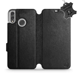 Hülle für Huawei Honor 8X - Farbe Black Leather