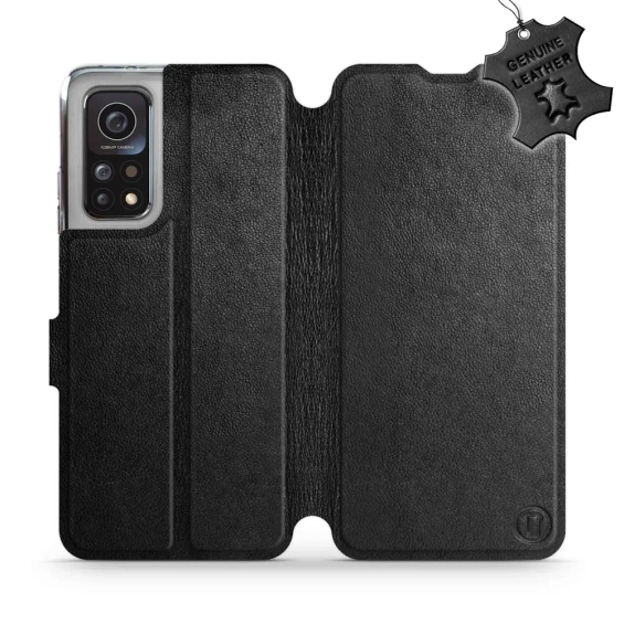 Phone Case Xiaomi Mi 10T Pro - Design Black Leather