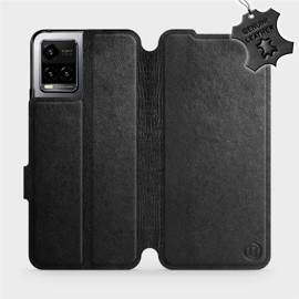Phone Case Vivo Y21S - Design Black Leather