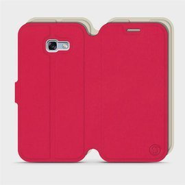 Hülle für Samsung Galaxy A5 2017 - Farbe Rot mit Platin