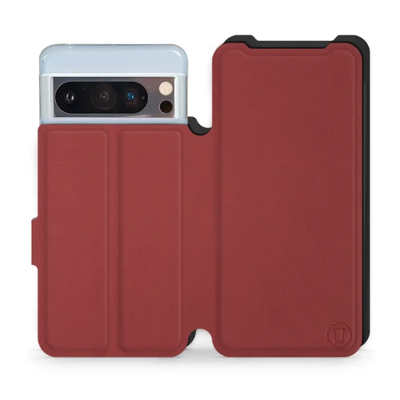 Phone Case Google Pixel 8 Pro - Design Dark Red with Black