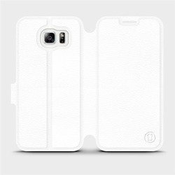 Phone Case Samsung Galaxy S6 Edge - Design White&Orange