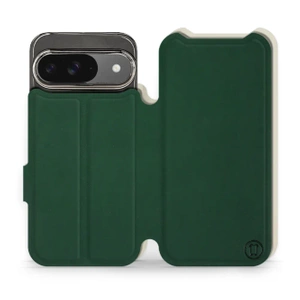 Etui Soft Touch do Google Pixel 9 - wzór Miejska zieleń z platyną