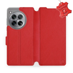 Phone Case OnePlus 12R - Design Red Leather