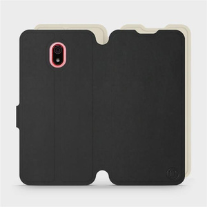 Phone Case Xiaomi Redmi 8A - Design Black with Platinum