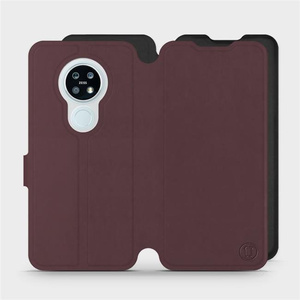 Phone Case Nokia 6.2 - Design Burgundy with Black