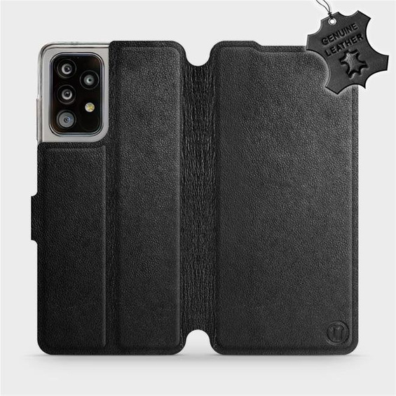 Phone Case Samsung Galaxy A52 - Design Black Leather