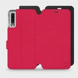 Phone Case Samsung Galaxy A7 2018 - Design Red with Black