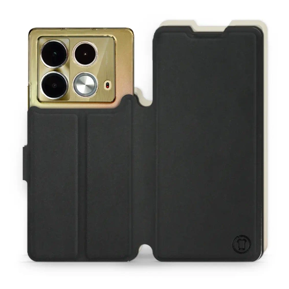 Hülle für Infinix Note 40 - Farbe Schwarz mit Platin