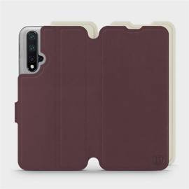 Phone Case Huawei Honor 20 - Design Burgundy with Platinum