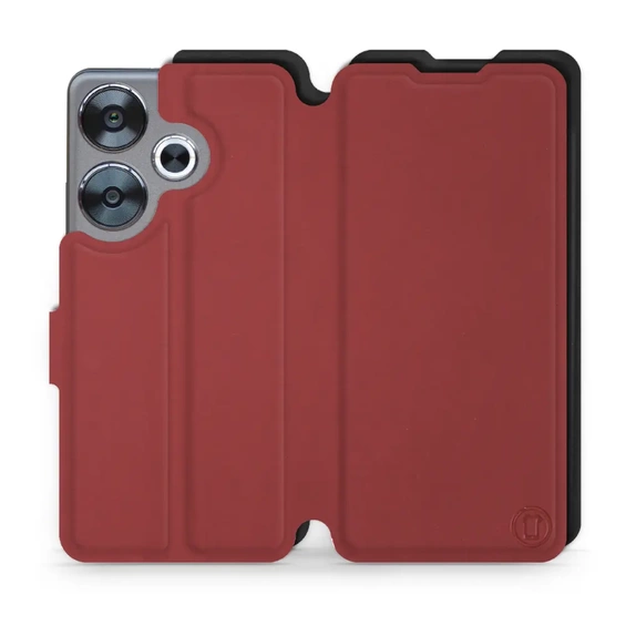 Phone Case Xiaomi POCO F6 - Design Dark Red with Black