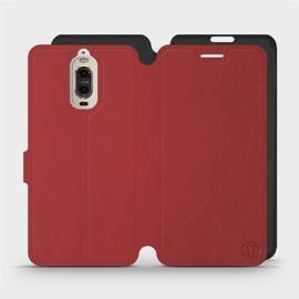 Phone Case Huawei Mate 9 Pro - Design Dark Red with Black