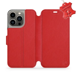 Phone Case Apple iPhone 13 Pro - Design Red Leather