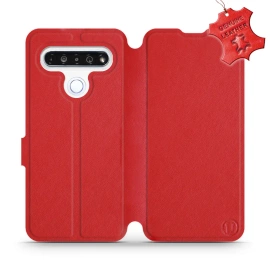 Phone Case LG K61 - Design Red Leather