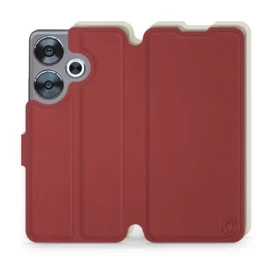 Phone Case Xiaomi POCO F6 - Design Dark Red with Platinum