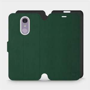 Phone Case LG Q7 - Design Green with Black