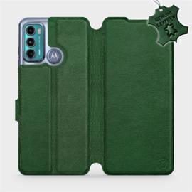 Phone Case Motorola Moto G60 - Design Green Leather