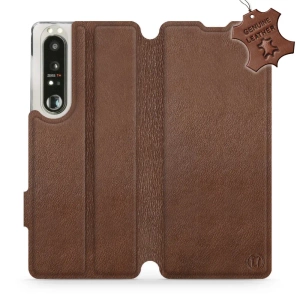 Phone Case Sony Xperia 1 III - Design Brown Leather