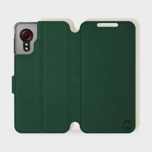 Phone Case Samsung Galaxy Xcover 5 - Design Green with Platinum