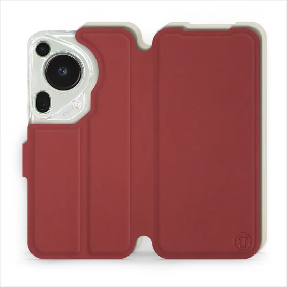 Phone Case Huawei Pura 70 Ultra - Design Dark Red with Platinum
