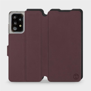 Phone Case Samsung Galaxy A52 - Design Burgundy with Black