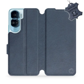 Phone Case Huawei Honor 90 Lite - Design Blue Leather