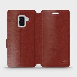Hülle für Samsung Galaxy A8 2018 - Farbe Brown&Orange