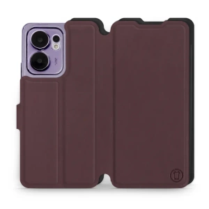 Phone Case OPPO Reno 13 F 5G - Design Burgundy with Black