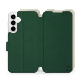 Etui Soft Touch do Samsung Galaxy A35 5G - wzór Miejska zieleń z platyną