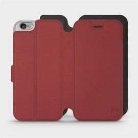 Phone Case Apple iPhone 6 - Design Dark Red with Black