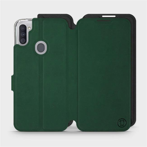 Phone Case Samsung Galaxy M11 - Design Green with Black