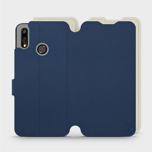 Phone Case Huawei P Smart 2019 - Design Navy with Platinum