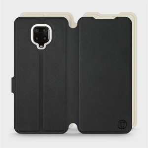 Etui Soft Touch do Xiaomi Redmi Note 9 Pro - wzór Satynowa czerń z platyną